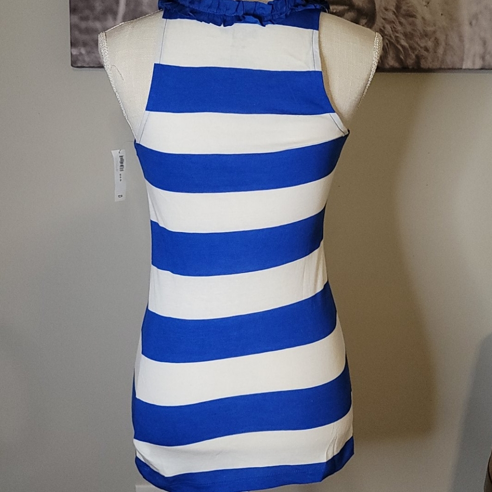 NWT Old Navy Blue and White Striped Shirt Size XS - Picture 3 of 4